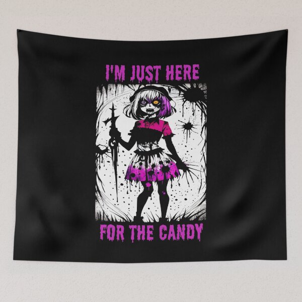 Item preview, Halloween I'm just here for the candy designed and sold by Tw1nsAIArt.