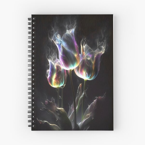 Item preview, Glowing and smoking Tulips designed and sold by Red Witch Art.