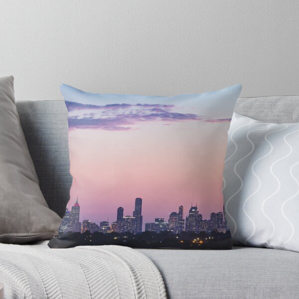 Artikelvorschau, Melbourne Synthwave-Skyline entworfen und verkauft von Michael Capparelli.