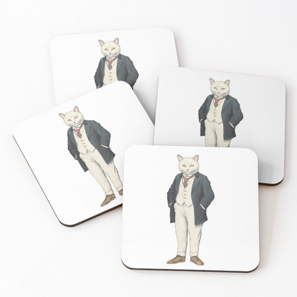 Item preview, White Cat wearing Suit | Cat in Business Clothing designed and sold by AlvaroMeurer.