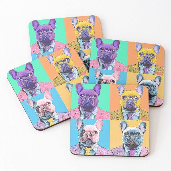 Item preview, Pop art French Bulldog in suit designed and sold by MDCGraphics.