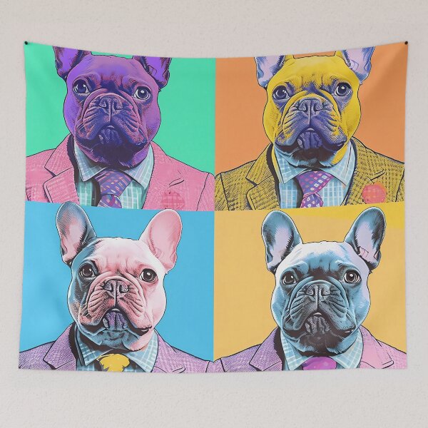 Item preview, Pop art French Bulldog in suit designed and sold by MDCGraphics.