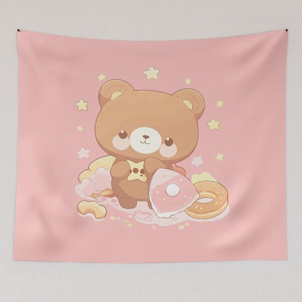 Item preview, LLCuteKawaii - Teddy Bear and Candy designed and sold by LLCuteKawaii.