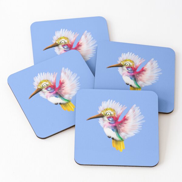 Item preview, Humming away! - Yellow | Cartoon Hummingbird  designed and sold by Snootrac.