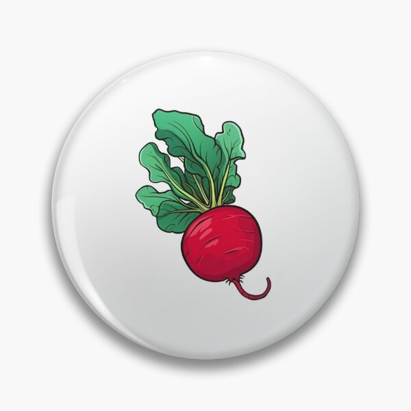 Artikelvorschau, Vibrant Red Radish illustration for Gardening Enthusiasts  entworfen und verkauft von Stickerharvest.
