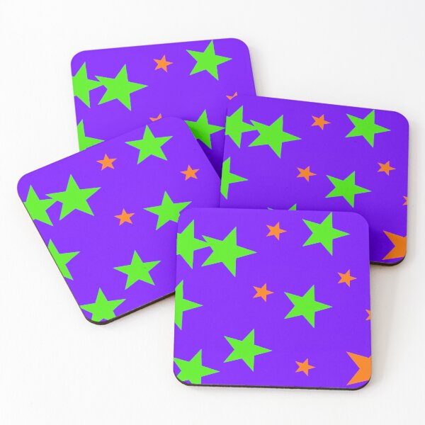 Item preview, Orange and Green Stars designed and sold by GEOMETRIC ART .