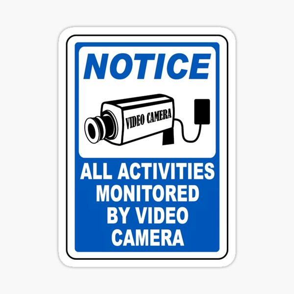 Item preview, Activities Monitored By Video designed and sold by wdevkn.