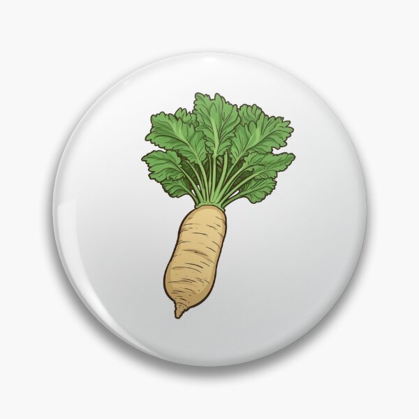 Artikelvorschau, Vibrant White Radish illustration for Gardening Enthusiasts  entworfen und verkauft von Stickerharvest.