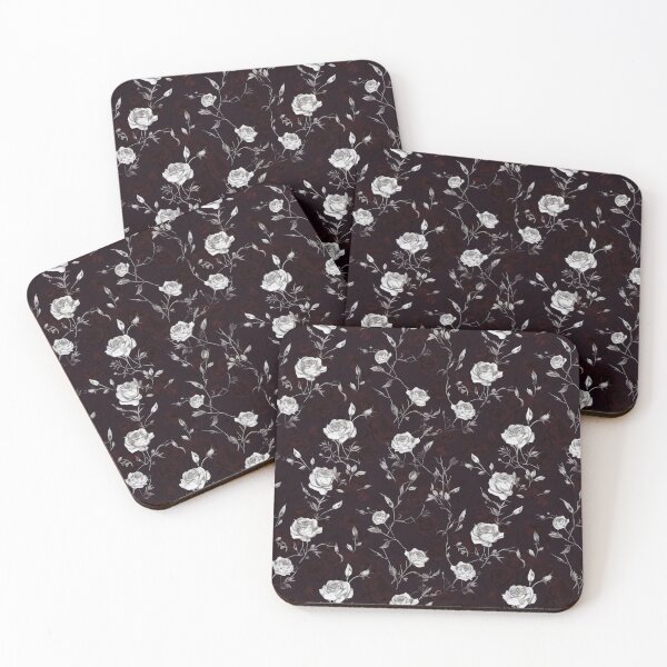 Item preview, Dark Academia Gothic Rose Pattern | Roses with Thorns | Moody designed and sold by neverworldian.