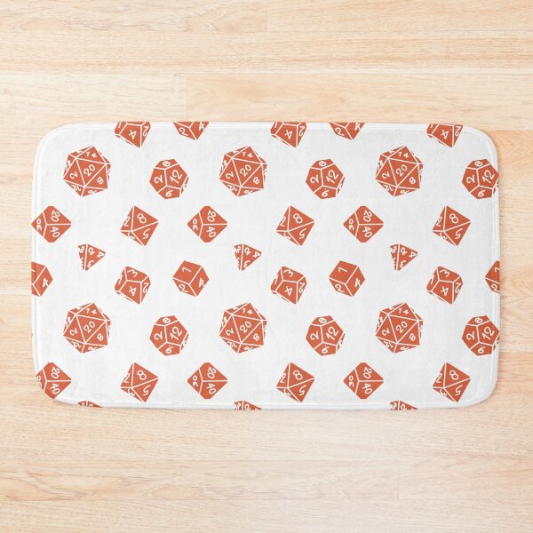 Item preview, Peach DND TTRPG Dice Repeating Pattern designed and sold by ReverieFab.