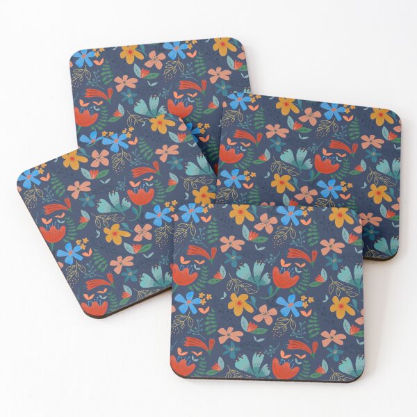 Item preview, Cute Whimsical Flower Pattern designed and sold by Kathy Osborne Studio.