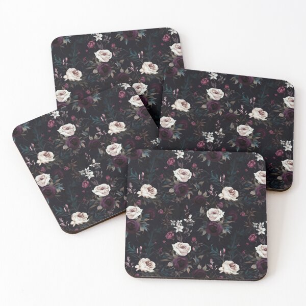 Item preview, Dark Floral Botanical Pattern | Roses | Dark Academia designed and sold by neverworldian.