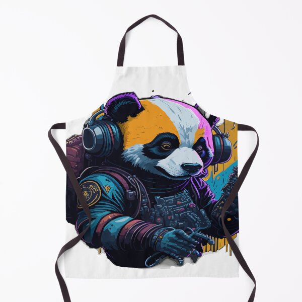 Item preview, cyberpunk panda designed and sold by PrintsCreativ.