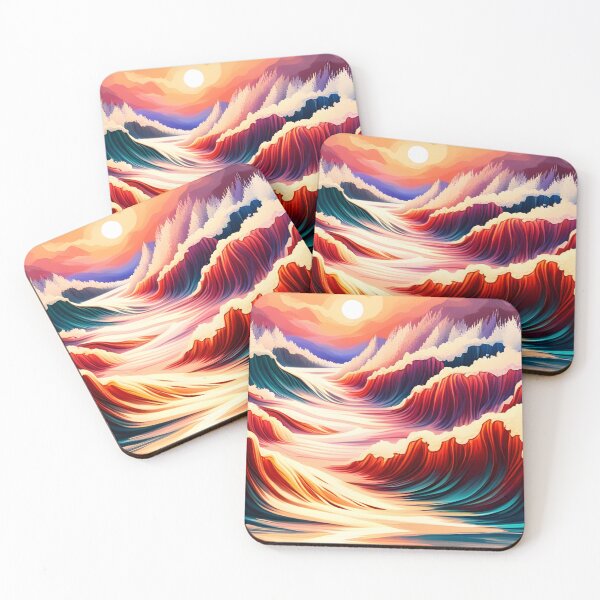 Item preview, Stormy Waves at Sunset designed and sold by WitchyWare.