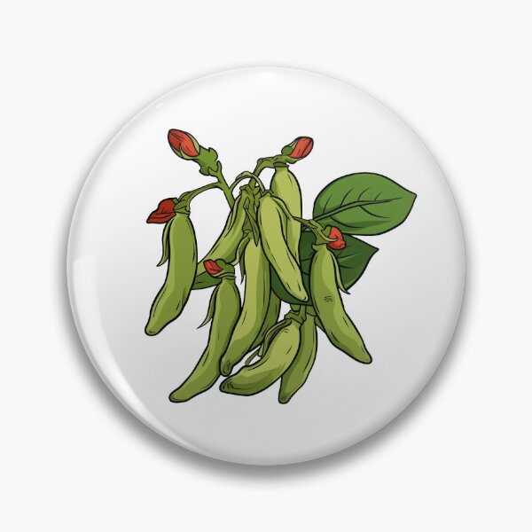 Item preview, Vibrant Runner Beans illustration for Gardening Enthusiasts  designed and sold by Stickerharvest.