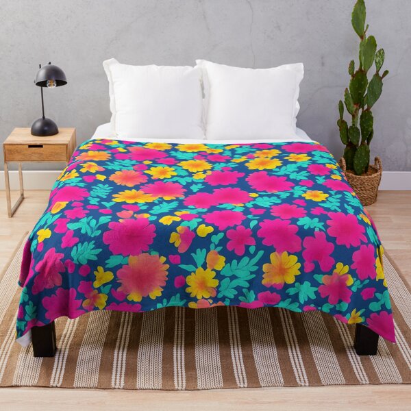 Item preview, Pink and yellow flowers pattern designed and sold by Oleksandr Ivanochko.