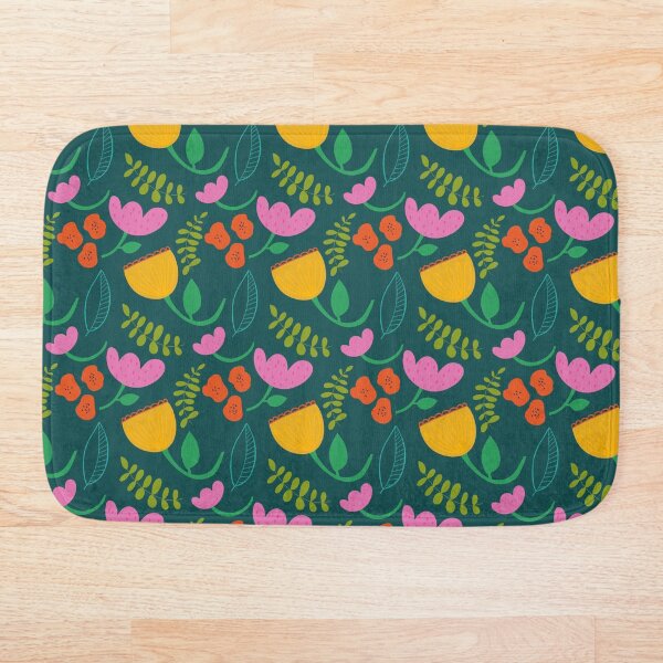 Item preview, Bright, Whimsical Cute Flower Pattern designed and sold by Kathy Osborne Studio.