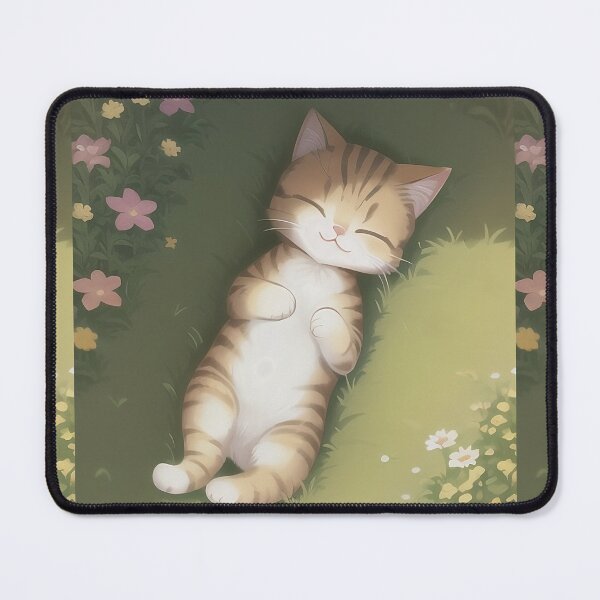 Item preview, Cute kitty in a field designed and sold by MArtsanddesings.