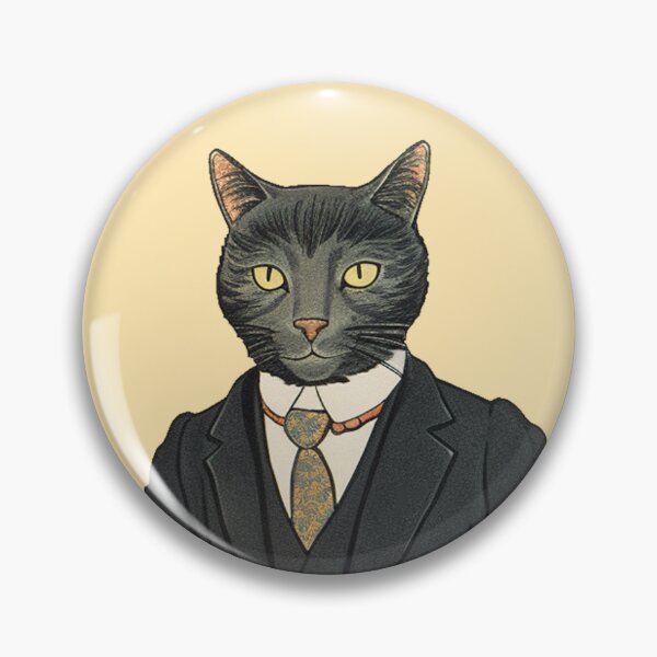 Item preview, Cute Black Cat wearing Suit | Cat in Business Clothing designed and sold by AlvaroMeurer.