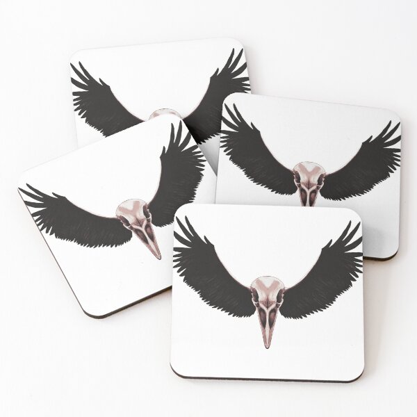 Item preview, Winged crow skull designed and sold by KetzDesign.