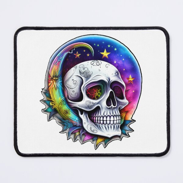 Item preview, La Luna Creciente con Calavera de Azúcar designed and sold by Rickie Pauley.