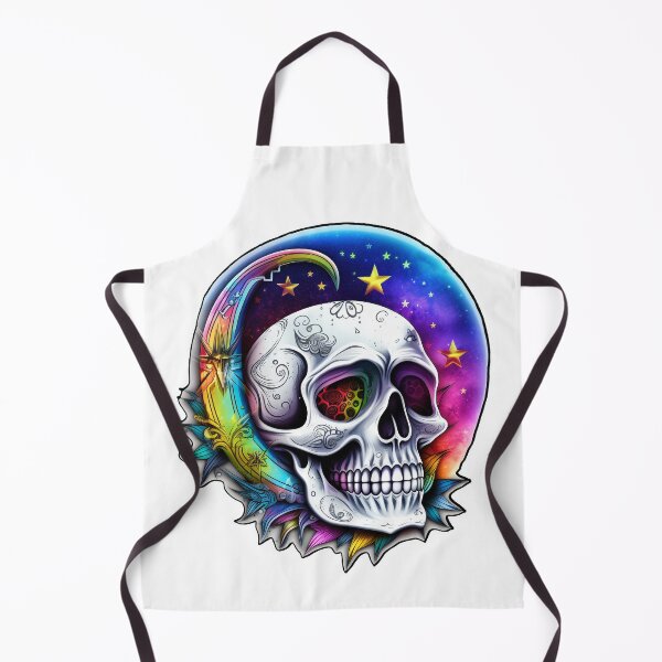 Item preview, La Luna Creciente con Calavera de Azúcar designed and sold by Rickie Pauley.