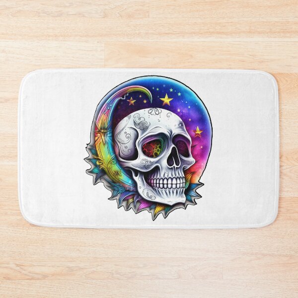 Item preview, La Luna Creciente con Calavera de Azúcar designed and sold by Rickie Pauley.