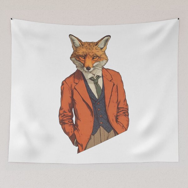 Item preview, Fox in Suit Vintage Classy designed and sold by AlvaroMeurer.