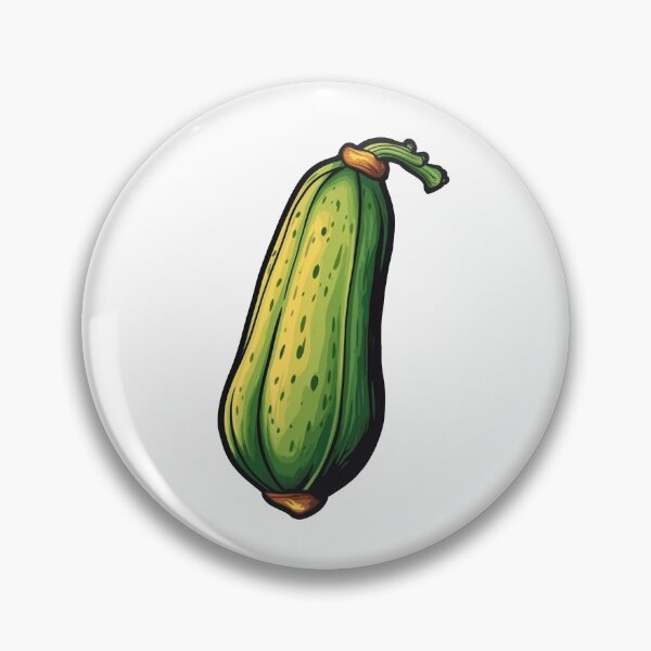 Item preview, Vibrant Zuchinni illustration for Gardening Enthusiasts  designed and sold by Stickerharvest.
