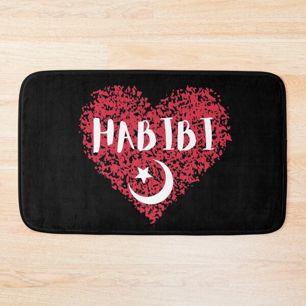 Item preview, Habibi Heart Sticker Crescent designed and sold by MuslimLife.