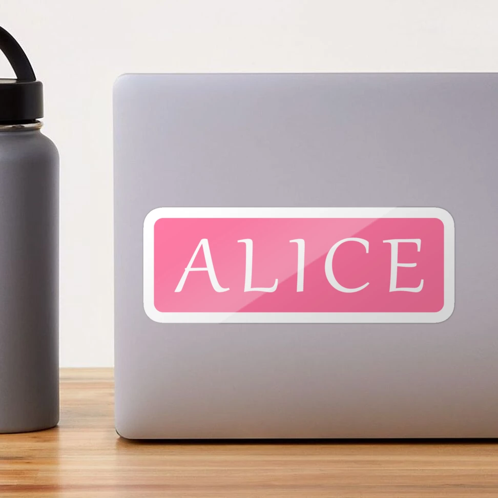 Pink Water Bottle Labels - Amazing Alice