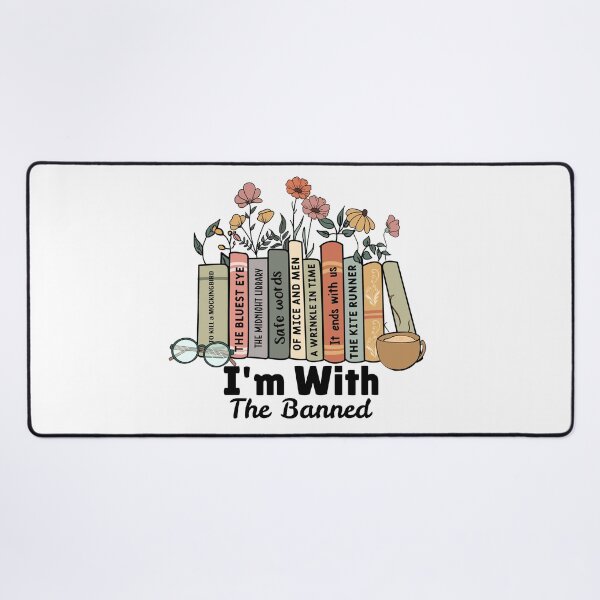 Item preview, I'm with The Banned Books I Read Banned Books Lovers Library designed and sold by Stuffspot.