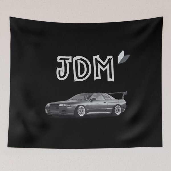 Item preview, Nissan GTR R32 JDM Retro Black and White Design designed and sold by Trevor1984.