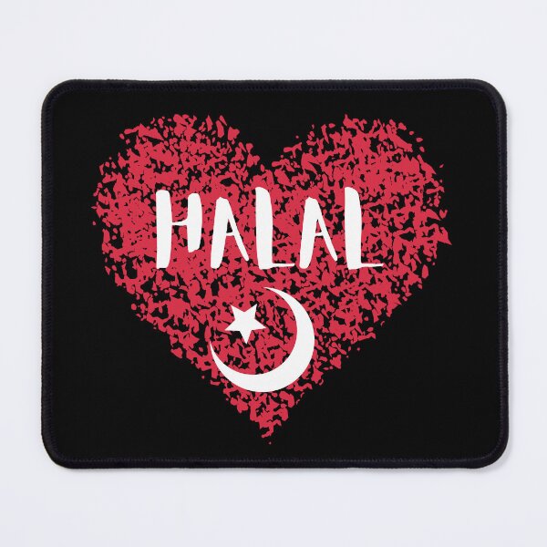 Item preview, Halal Heart Sticker Crescent designed and sold by MuslimLife.