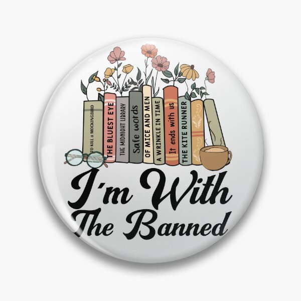 Item preview, I'm with The Banned Books I Read Banned Books Lovers Library designed and sold by Stuffspot.