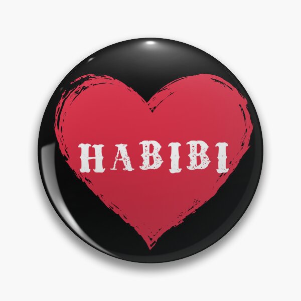 Item preview, Habibi Heart Sticker designed and sold by MuslimLife.