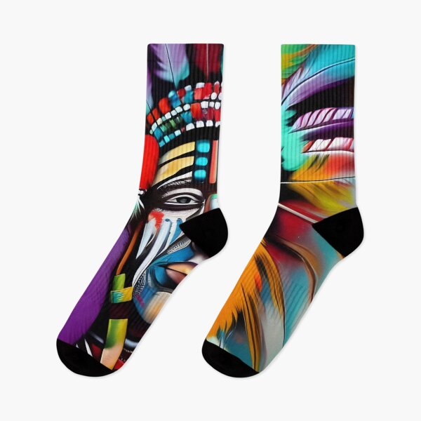 Item preview, Colorful Native American Indian Chief designed and sold by PC-artist.