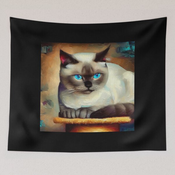 Item preview, Ojos Azules Cat  designed and sold by CrankyOldDude.