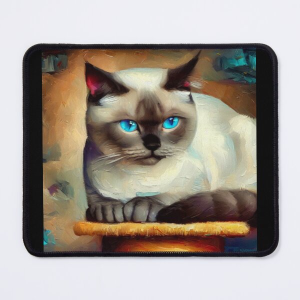 Item preview, Ojos Azules Cat designed and sold by CrankyOldDude.
