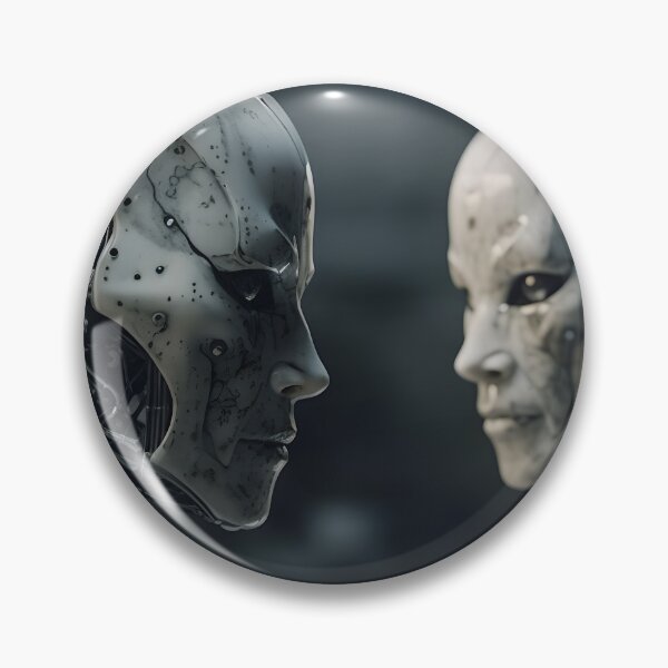 Item preview, 2 robot faces designed and sold by soulofalion.