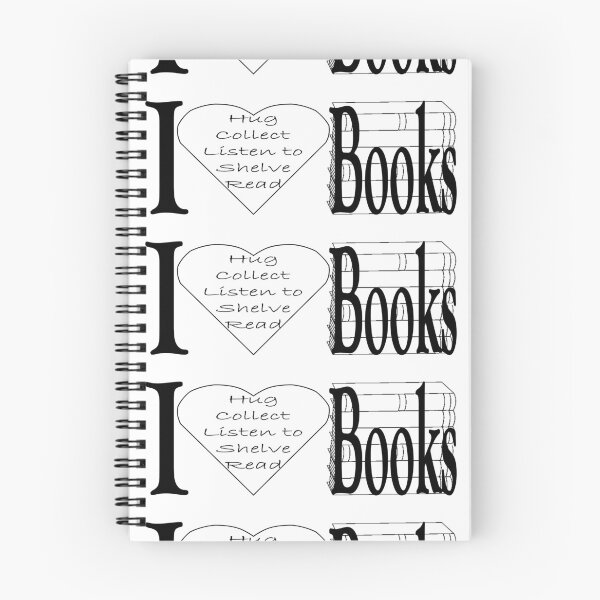 Item preview, I HEART Books- White designed and sold by ToiThomas.