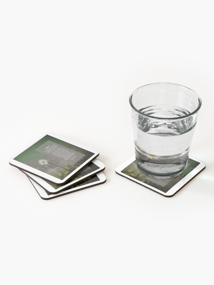 Thumbnail 2 of 5, Coasters (Set of 4), "Alone" is a poem written by Edgar Allan Poe designed and sold by Tonny Frøyen.