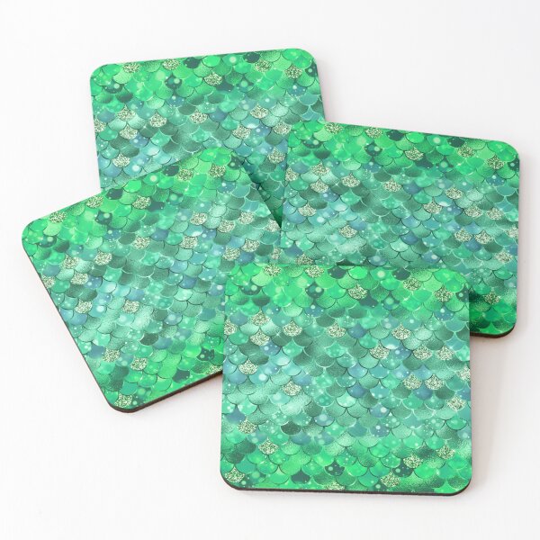 Item preview, Green mermaid pattern designed and sold by sbsteam2000.