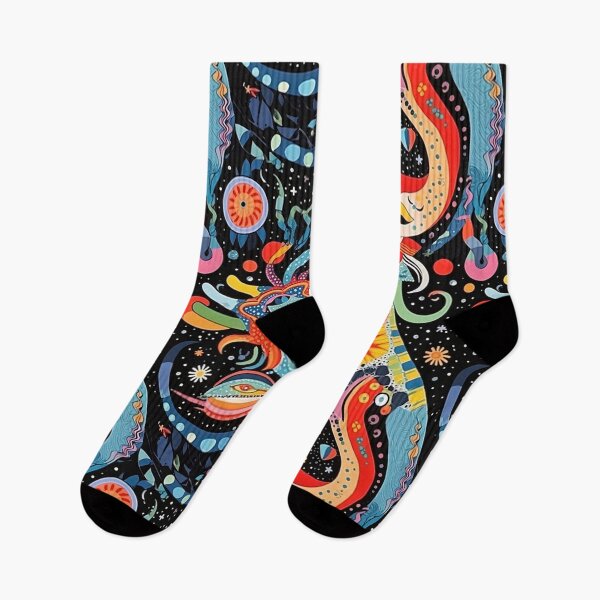 Item preview, "Cosmic Whimsy" - Galactic Folk Art Meets Fantastical Dreams designed and sold by Juuskus.