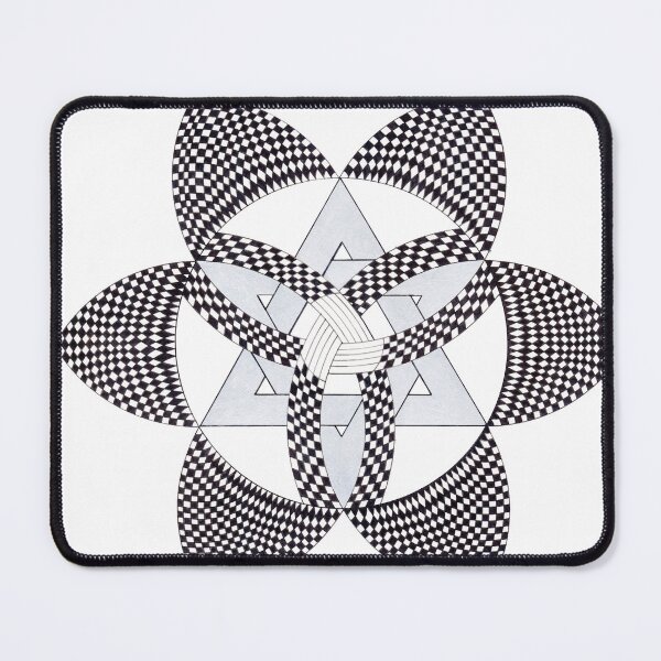 Item preview, Shield of Six Leaves: Handmade Geometric Drawing Cross Stitched Pattern designed and sold by dduenias.