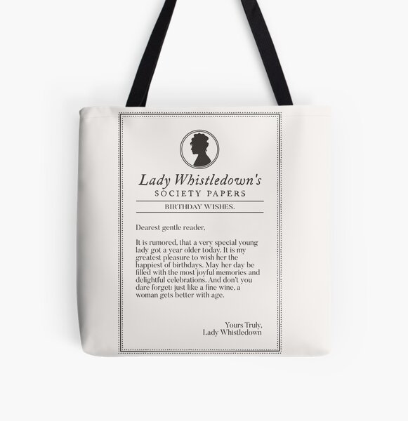 Item preview, Happy Birthday From Lady Whistledown (Bridgerton) designed and sold by illhustration.