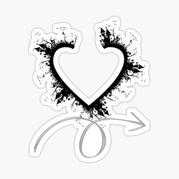 Gothic Heart Sticker