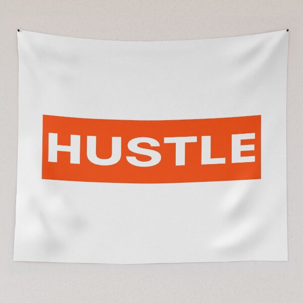 Item preview, Hustle lettering red designed and sold by DailyINVENTOR.