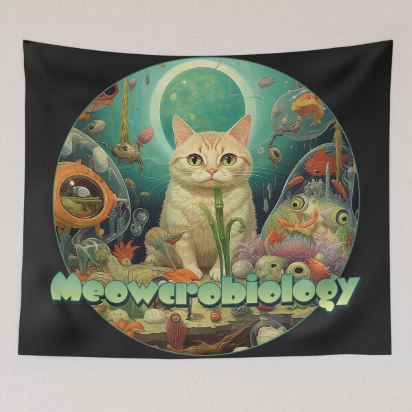 Item preview, Meowrie Curie: A Meowcrobiologist's Ode to the Feline Genius designed and sold by danielliamgill.