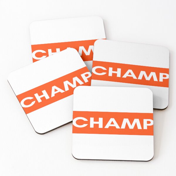 Item preview, Champ lettering red designed and sold by DailyINVENTOR.